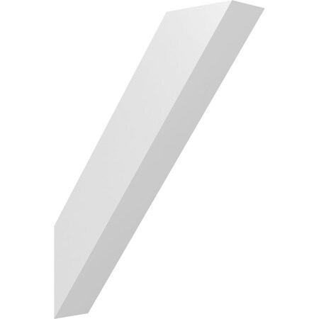 Ekena Millwork 4-in. W x 18-in. D x 24-in. H Traditional Architectural Grade PVC Knee Brace BRCP04X18X24TRA